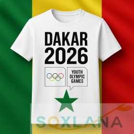 👕 T-shirt Dakar 2026 – Édition Jeux Olympiques de la Jeunesse