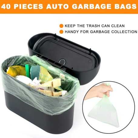 Mini Car Trash Can with Lid – Waterproof, Leak-Proof