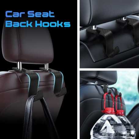 Lot de 2 Mini Poubelles de Voiture Étanches avec Couvercle + 135 Sacs