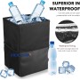 Car Trash Can with Lid – 7L Waterproof Hanging Car