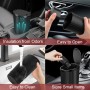 Car Trash Can with Lid – Compact Waterproof Mini Bin with 4 Rolls of Trash Bags