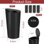 Car Trash Can with Lid – Compact Waterproof Mini Bin with 4 Rolls of Trash Bags