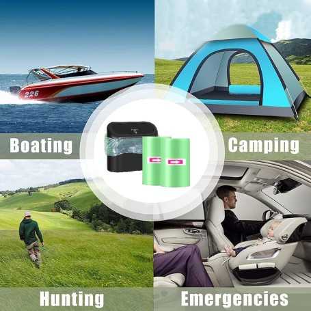 Lot de 120 Sacs Poubelle Mini (6 rouleaux x 20 sacs, 25×30 cm)