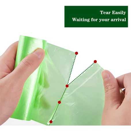 Lot de 120 Sacs Poubelle Mini (6 rouleaux x 20 sacs, 25×30 cm)