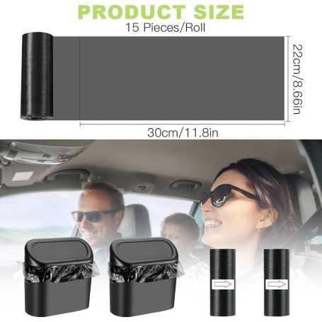 URAQT 90-Pack Mini Trash Bags for Car & Home