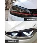 Set of 2 carbon fiber eyelashes for VW GOLF MK 7 headlights