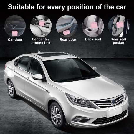 DUTIFUL Mini Poubelle de Voiture avec Couvercle – 105 Sacs et 4 Crochets pour Sièges