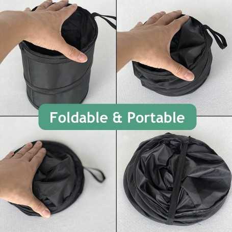Poubelle de Voiture Pliable & Portable – Universelle, Grande Capacité, Nettoyage Facile, Voyage & Quotidien – Noir