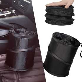 Foldable & Portable Car Trash Can – Universal, Large Capacity, Easy to Clean, For Travel & Daily Use – Black