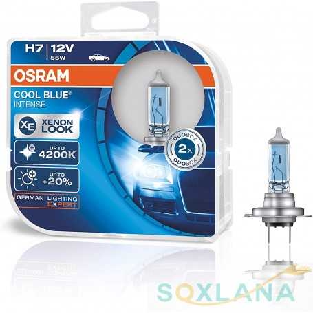 Halogen headlight lamp - OSRAM COOL BLUE INTENSE H7