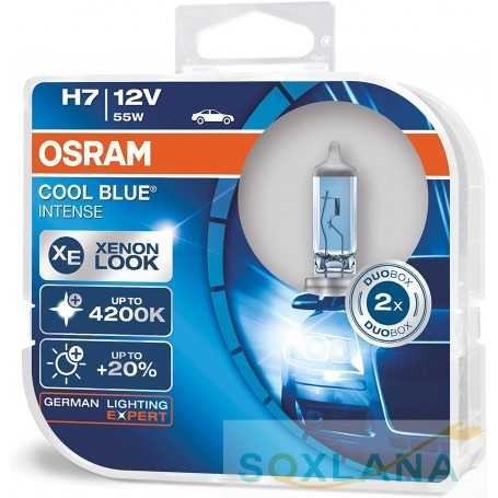 Halogen headlight lamp - OSRAM COOL BLUE INTENSE H7