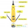 VCELINK Punch Down Outil d'Insertion Outil d'Impact avec 110/66 Blade Interchangeable pour Ethernet Module