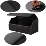 Boîte de rangement de coffre aspect cuir – pliable, imperméable, taille M