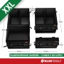 Organisateur de coffre XXL 50 L avec couvercle – 11 poches, antidérapant