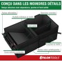 Organisateur de coffre XXL 50 L avec couvercle – 11 poches, antidérapant