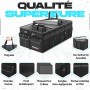 Organisateur de coffre FORTEM 105 L noir : sac isotherme amovible, poches et fond antidérapant