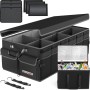 Organisateur de coffre FORTEM 105 L noir avec glacière amovible, couvercle et sangles