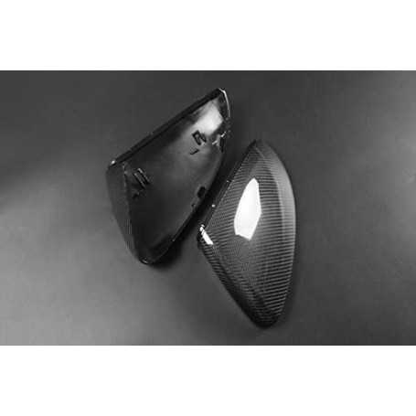 Real Pinalloy Carbon Fiber Side Door Mirror Trim Shell for Golf MK7 GTI 2013–2018