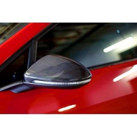 Pinalloy réel en fibre de carbone Porte latérale Miroir Coque Trim pour golf MK7 GTI 2013–2018