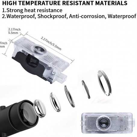 Car LED Ghost Shadow Door Projector