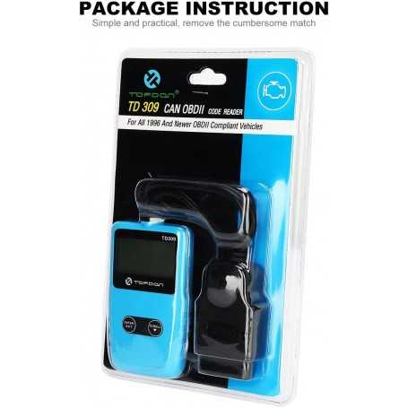 TOPDON OBD2 Car Diagnostic Tool with Universal - Read / Clear Functions