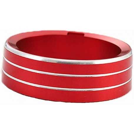 [Lot de 3 pièces] LFOTPP T-ROC Alliage d'aluminium Climatiseur Bouton de décoration intérieure de voiture Anneau Bouton Trim