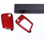Max Auto Carbon® Coque de protection pour clé de Golf 7 VII Fabia Rapid Octavia Tiguan Touran Leon Rouge