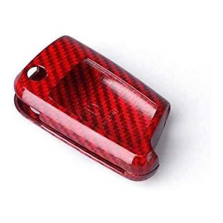 Max Auto Carbon® Protective cover for Golf 7 VII key Fabia Rapid Octavia Tiguan Touran Leon Red