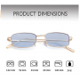 ADEWU Sunglasses Retro Square Glasses for Men Women