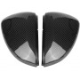 KIMISS 1 pair Carbon Fiber Car Rearview Mirror Housing ，Replacement Mirror Cover for MK7 / GTI / R 13-18