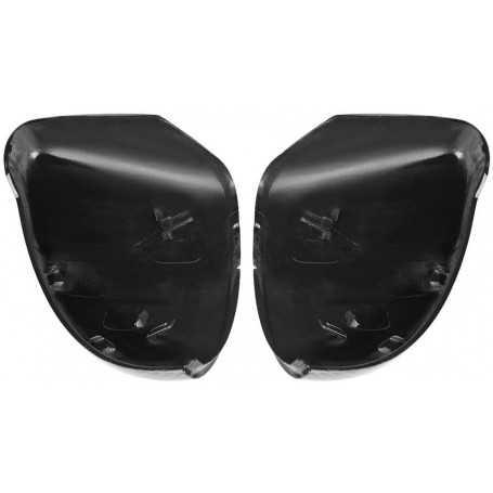 KIMISS 1 paire Boîtier de Rétroviseur de voiture en fibre Carbone，Couverture de Rétroviseur Remplacement pour MK7 / GTI/R 13-18