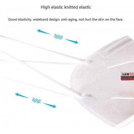 MASK KN95 FFP2 Masque facial anti-mousse anti-éclaboussures PM2.5