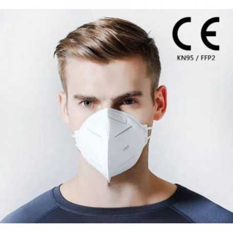 MASK KN95 FFP2 Masque facial anti-mousse anti-éclaboussures PM2.5