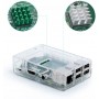 Aukru Transpartent Case for Raspberry Pi with heatsink