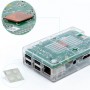 Aukru Transpartent Case for Raspberry Pi with heatsink