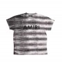 AMIRI TIE DYE GRAY AND WHITE T-SHIRT