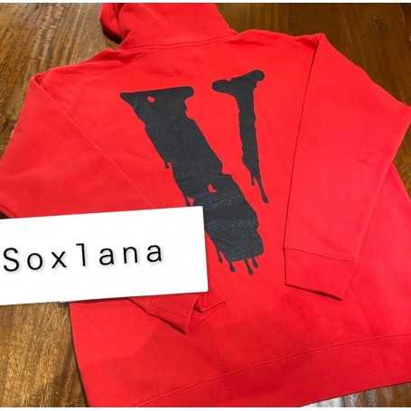 Sweat à capuche NAV x VLONE Drip Rouge M
