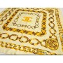 CHANEL GOLD CHAIN ​​CREAM COLOR FOULARD