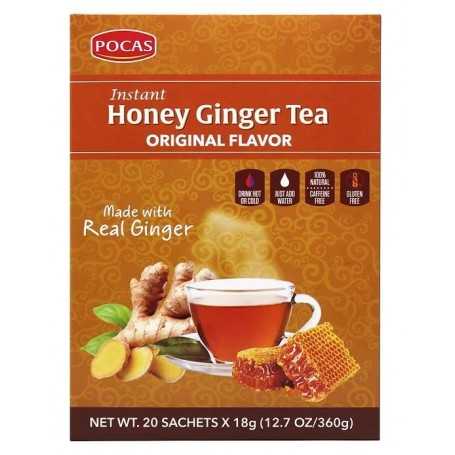 Thé au Miel et au Gingembre Pocas avec 20 sachets