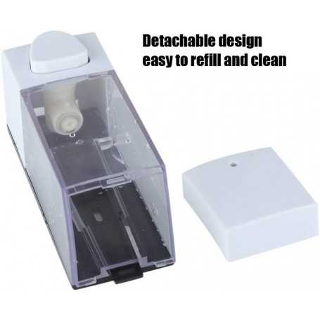 Distributeur de Savon à Mains Delaman Distributeur de Shampoing Liquide Pour Savon Liquide en Plastique 350ml, Mural