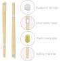 Bougies d'oreille - cire d'abeille - Standard pour thérapeute naturel bio avec serviette de qualité (12 pcs blanc)