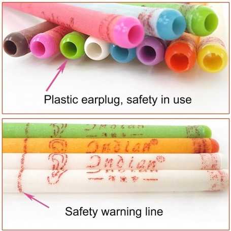 Ear Candles - Beeswax Natural Colorful Scent Ear Wax Removal - 16 pcs (8 Colors)