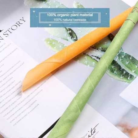 Ear Candles - Beeswax Natural Colorful Scent Ear Wax Removal - 16 pcs (8 Colors)