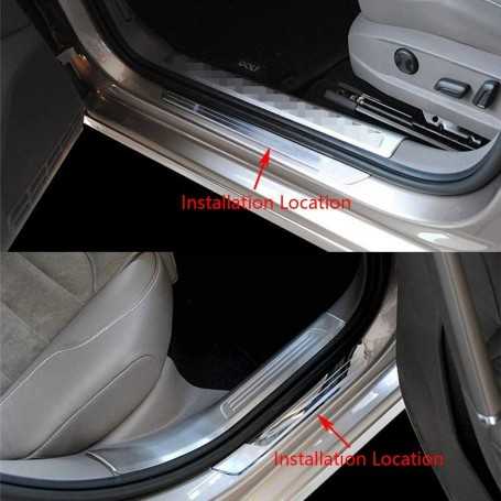 Stainless steel door sill bars for Citroen C3 Aircross