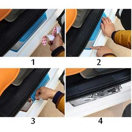 Stainless steel door sill bars for Citroen C3 Aircross