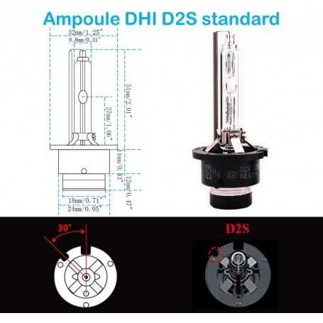 D2S Xenon 6000K 35W de Ampoule Remplacer Xénon (2 lampes)