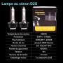 D2S Xenon 6000K 35W de Ampoule Remplacer Xénon (2 lampes)
