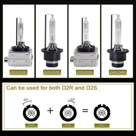 WinPower D2S 35W Xenon Headlight Bulbs HID Lamp Kit 12V - 8000K Bulb Blue Xtreme Vision