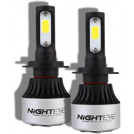 NIGHTEYE 2X 72W 9000LM H7 LED Phare Auto Car Lampe Feux Conversion Ampoule Light 6500K