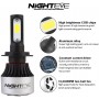 NIGHTEYE 2X 72W 9000LM H7 LED Phare Auto Car Lampe Feux Conversion Ampoule Light 6500K